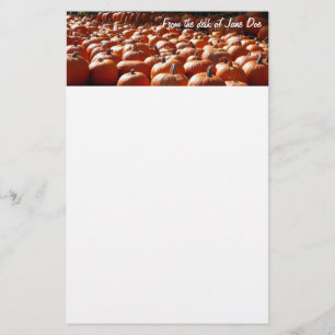 Pumpkin Patch Herbsternte Fotografie Briefpapier