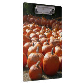 Pumpkin Patch Herbsternte Fotografie Klemmbrett (Rechts)