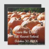 Pumpkin Patch Herbsternte Fotografie Magnetkarte (Vorne/Hinten)