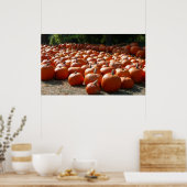 Pumpkin Patch Herbsternte Fotografie Poster (Küche)