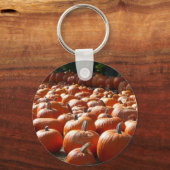 Pumpkin Patch Herbsternte Fotografie Schlüsselanhänger (Vorderseite)