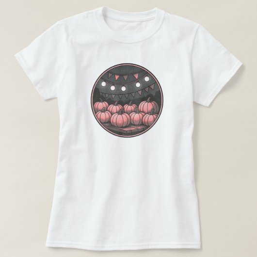 Pumpkin Patch - Herbstfestival | NUR WEISS T-Shirt (Design vorne)