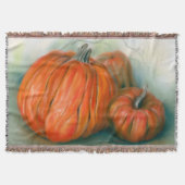 Pumpkin Patch Herbsttrio Pastel Art Decke (Vorderseite)