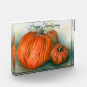 Pumpkin Patch Herbsttrio Pastel Art Erntedank Fotoblock (Links)