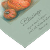 Pumpkin Patch Herbsttrio Pastel Art Erntedank Kurzer Tischläufer (Ecke)