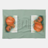 Pumpkin Patch Herbsttrio Pastel Art Geschirrtuch (Horizontal)