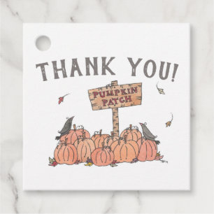 Pumpkin Patch Illustration Vielen Dank Geschenkanhänger
