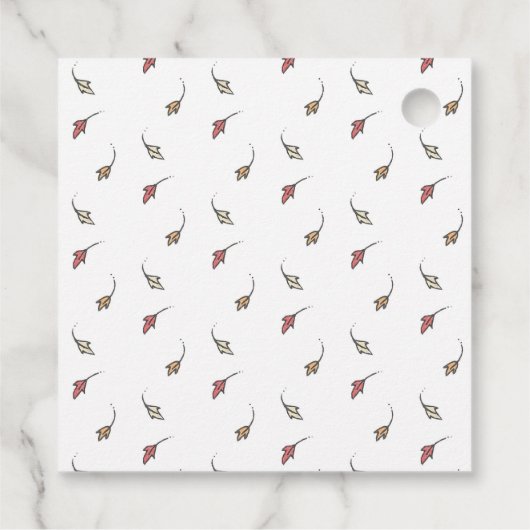 Pumpkin Patch Illustration Vielen Dank Geschenkanhänger (Rückseite)