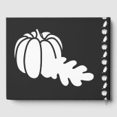 Pumpkin Patch in Black Gast Book Gästebuch (Rückseite)