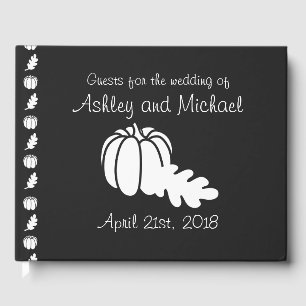 Pumpkin Patch in Black Gast Book Gästebuch