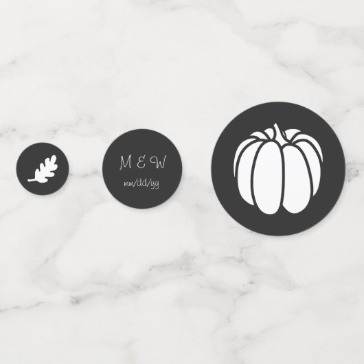 Pumpkin Patch in Black Table Confetti Konfetti (Vorderseiten)