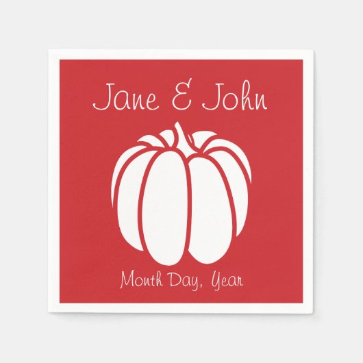 Pumpkin Patch in Cherry Napkins Serviette (Vorderseite)