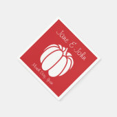 Pumpkin Patch in Cherry Napkins Serviette (Ecke)