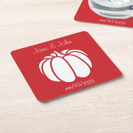 Pumpkin Patch in Cherry Paper Untersetzer (angewinkelt)