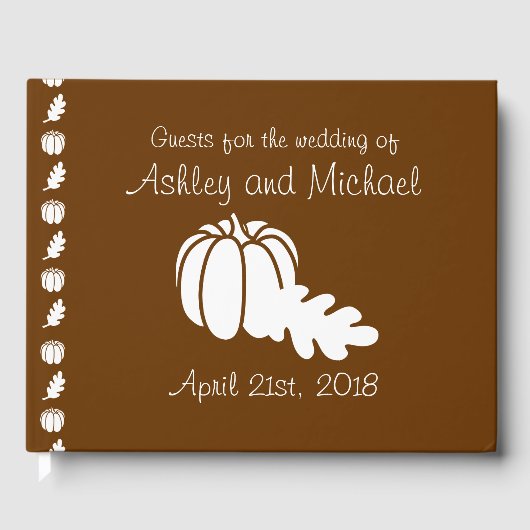 Pumpkin Patch in Chocolate Gästebuch (Vorderseite)