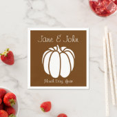 Pumpkin Patch in Chocolate Napkins Serviette (Beispiel)