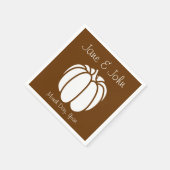 Pumpkin Patch in Chocolate Napkins Serviette (Ecke)