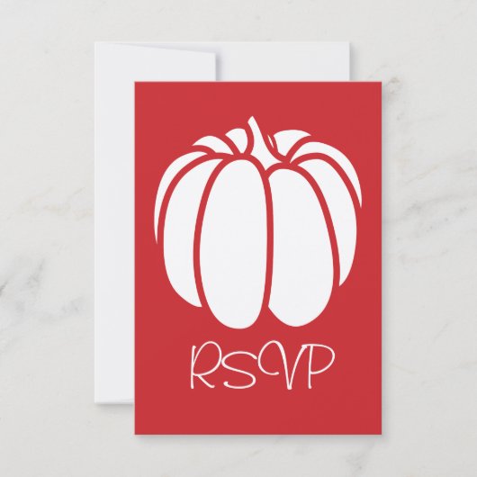 Pumpkin-Patch in der Cherry RSVP-Karte RSVP Karte (Vorderseite)