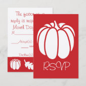 Pumpkin-Patch in der Cherry RSVP-Karte RSVP Karte (Vorne/Hinten)