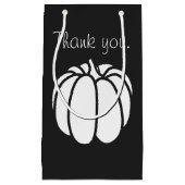 Pumpkin Patch in der schwarzen Geschenktasche Kleine Geschenktüte (Vorderseite)
