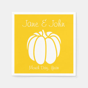 Pumpkin-Patch in Gelben Napkins Serviette