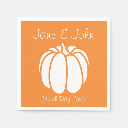 Pumpkin-Patch in Orange Napkins Serviette (Vorderseite)