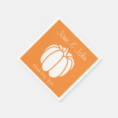 Pumpkin-Patch in Orange Napkins Serviette (Ecke)