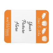 Pumpkin Patch in Orange Rett-the-Date Magnet (Horizontal)