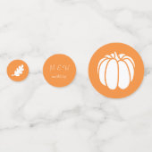 Pumpkin Patch in Orange Table Confetti Konfetti (Rückseiten)