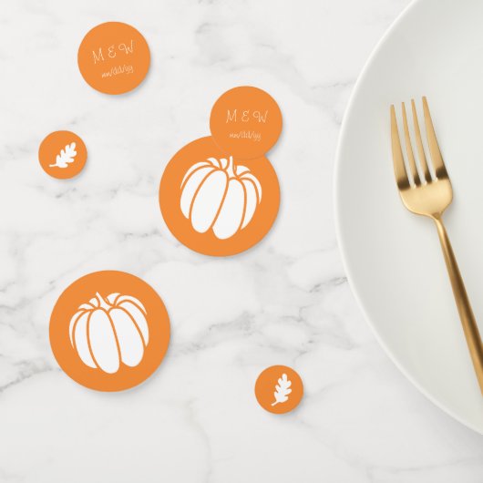 Pumpkin Patch in Orange Table Confetti Konfetti (Gruppe)