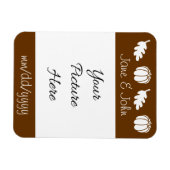 Pumpkin-Patch in Schokolade Rett-the-Date-Magnet Magnet (Horizontal)