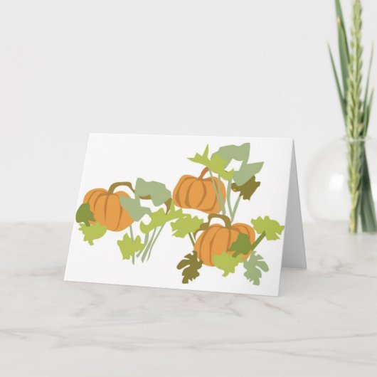 Pumpkin Patch Karte (Vorderseite)