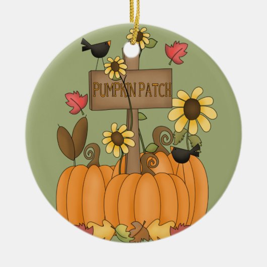 Pumpkin Patch Keramikornament (Vorne)