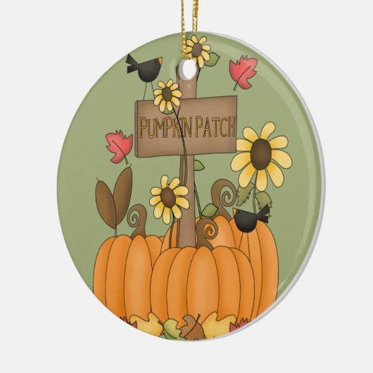 Pumpkin Patch Keramikornament (Links)