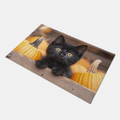 Pumpkin Patch Kitten Fußmatte (Schrägansicht)