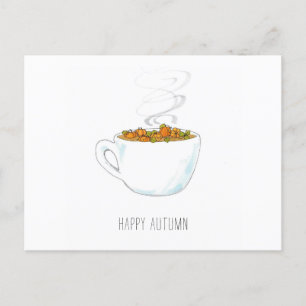 Pumpkin Patch Latte Grußkarte Postkarte