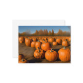 PUMPKIN PATCH MIT DEM WALD MITTEILUNGSKARTE (Vorderseite/Rückseite Beispiel)