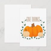 Pumpkin Patch Niedlich Fall Art Card (Vorne/Hinten)