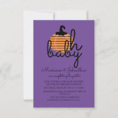 Pumpkin Patch Oh Baby Pumpkins Baby Dusche Einladung (Vorderseite)
