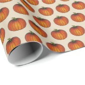 Pumpkin Patch Orange Harvest Gewürz-Erntedank Geschenkpapier (Rolleneckpunkt)