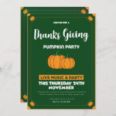 Pumpkin Patch Party Eine ernste Ansammlung Delikat Einladung (Vorne/Hinten)