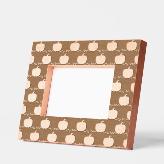Pumpkin Patch Picture Frame (braun & orange) Geätzte Rahmen (Links)