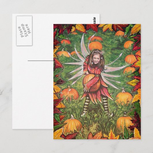 Pumpkin Patch Postkarte (Vorne/Hinten)
