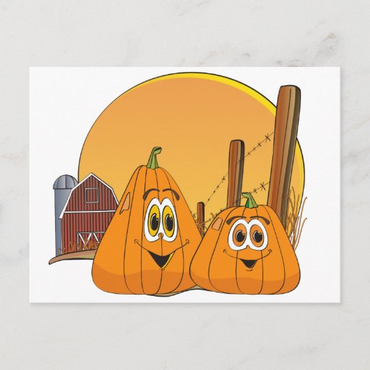 Pumpkin Patch Postkarte (Vorderseite)