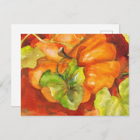Pumpkin Patch Postkarte (Vorne/Hinten)