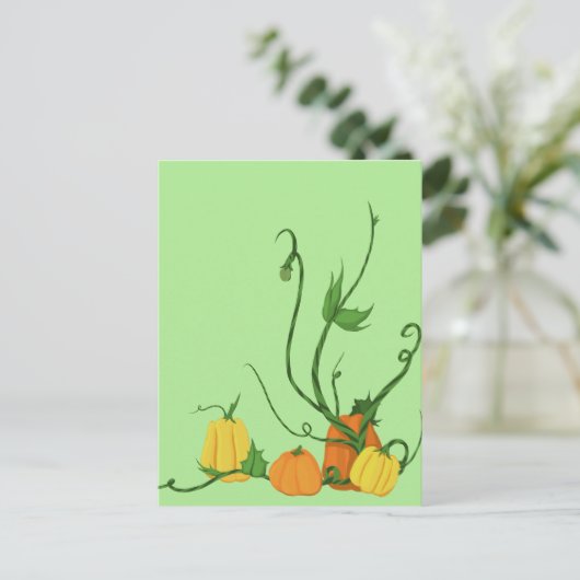 Pumpkin Patch Postkarte (Stehend Vorderseite)