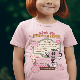 Pumpkin Patch Pumpkin Picking - Pink Pumpkin T-Shirt