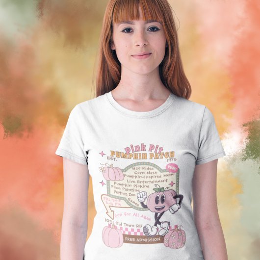Pumpkin Patch Pumpkin Picking - Pink Pumpkin Tri-Blend Shirt