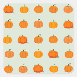 Pumpkin Patch Quadratischer Aufkleber
