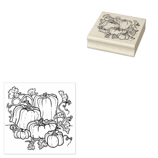 Pumpkin Patch Rubber-Briefmarke Gummistempel (Stempel)